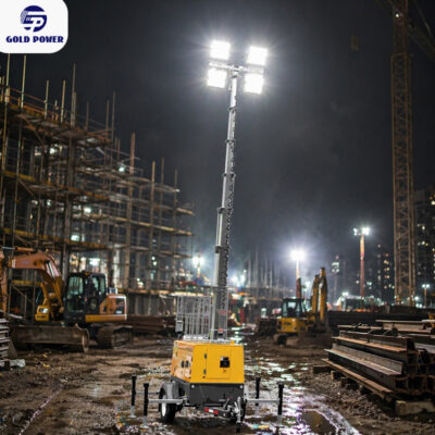 Mobile Lighthouse 9m Hydraulic Lifting Mobile Light Tower OEM